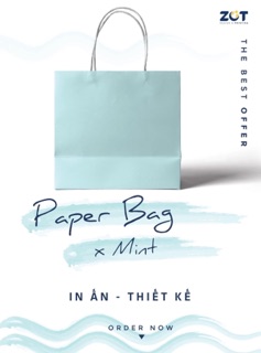 ZỚT - Túi Giấy Màu Pastel Hồng / Xanh