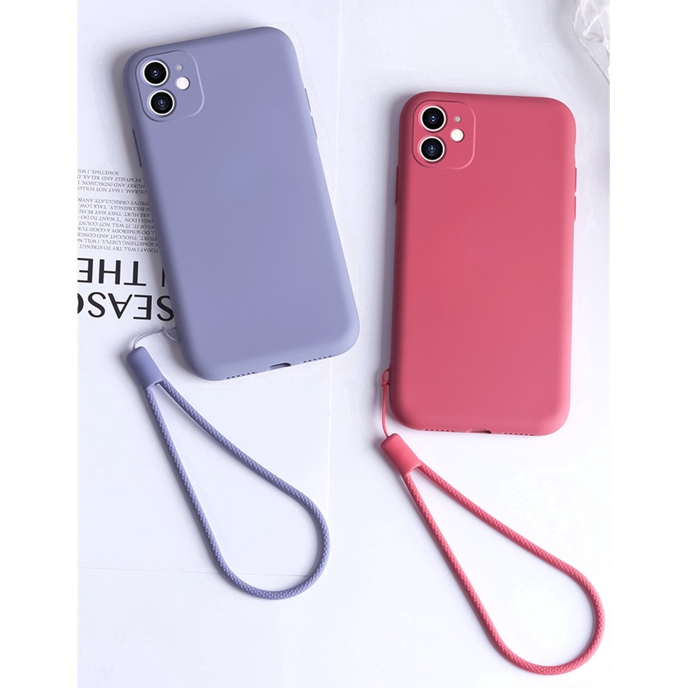 Ốp điện thoại với dây đeo phong cách đơn giản cho iPhone 11 / Pro / Max