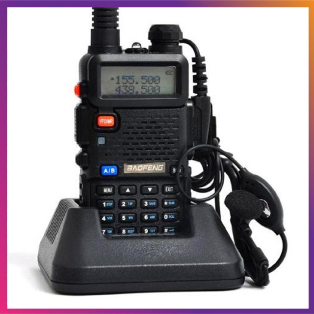 Bộ Đàm Baofeng 0678 UV-5R Có Lcd 2 Băng Tần VHF và UHF Cao Cấp Cực Chất Khoảng Cách 3-5km