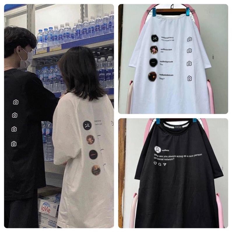 Rẻ vô địch Áo thun cotton tay lỡ dáng rộng sadboiz máy ảnh , Áo sadboiz máy ảnh * !