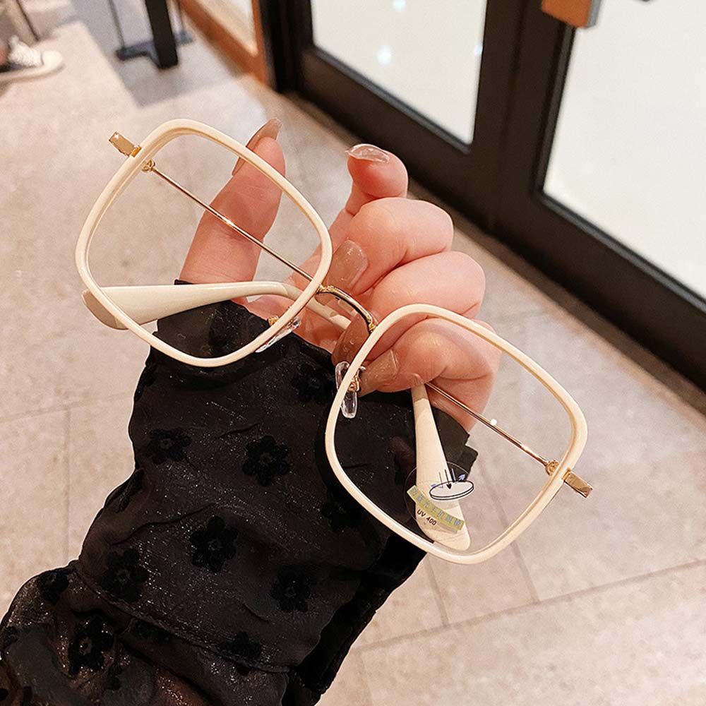 Kính Mát Gọng Vuông Lớn Chống Ánh Sáng Xanh Phong Cách Vintage Hàn Quốc 2life