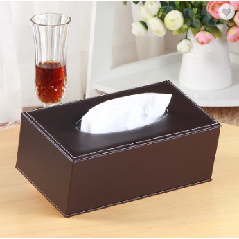 Hộp đựng giấy ăn bằng da cao cấp