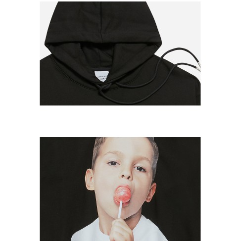 ÁO KHOÁC CÓ MŨ ADLV BABY FACE HOODIE BLACK CANDY