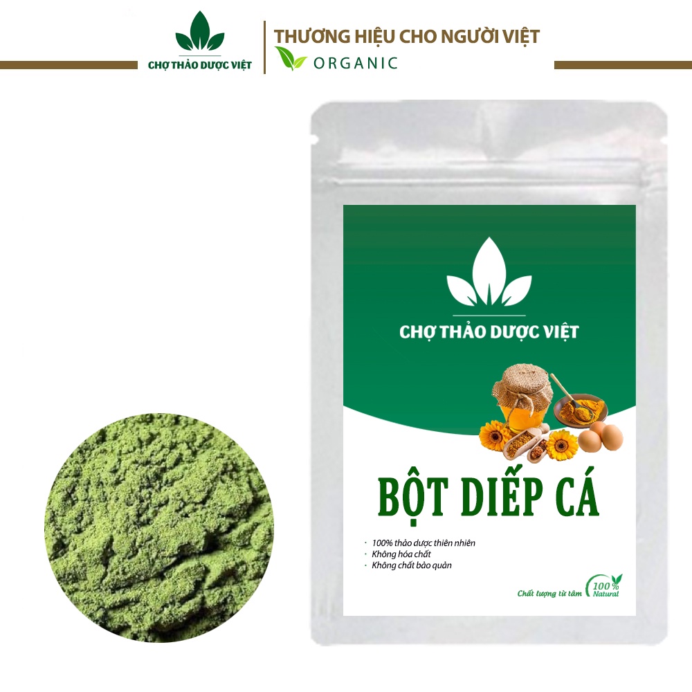 Bột diếp cá sấy lạnh nguyên chất 500g ( Mặt nạ diếp cá giúp dưỡng trắng thanh nhiệt, detox cơ thể ) - Chợ Thảo Dược Việt