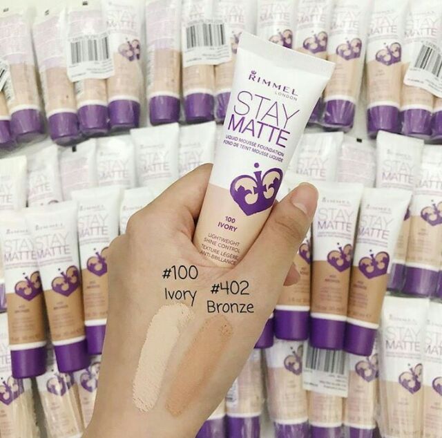 Kem Nền Rimmel Stay Matte Liquid Mousse Foundation