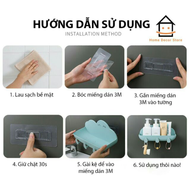 Kệ để đồ dùng bằng nhựa trong phòng tắm tiện ích