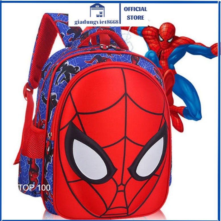 Túi balo Nhện To Bé-Balo hình người nhện Spider Man cho bé mẫu giáo