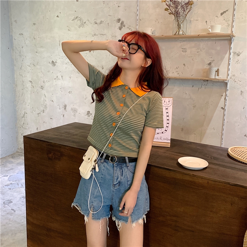 Áo Thun Polo Ngắn Tay Xinh Xắn Dành Cho Bạn Gái | BigBuy360 - bigbuy360.vn