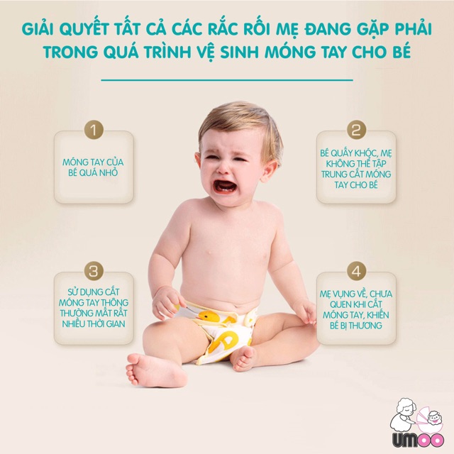 Máy dũa móng tay tự động Umo cho bé