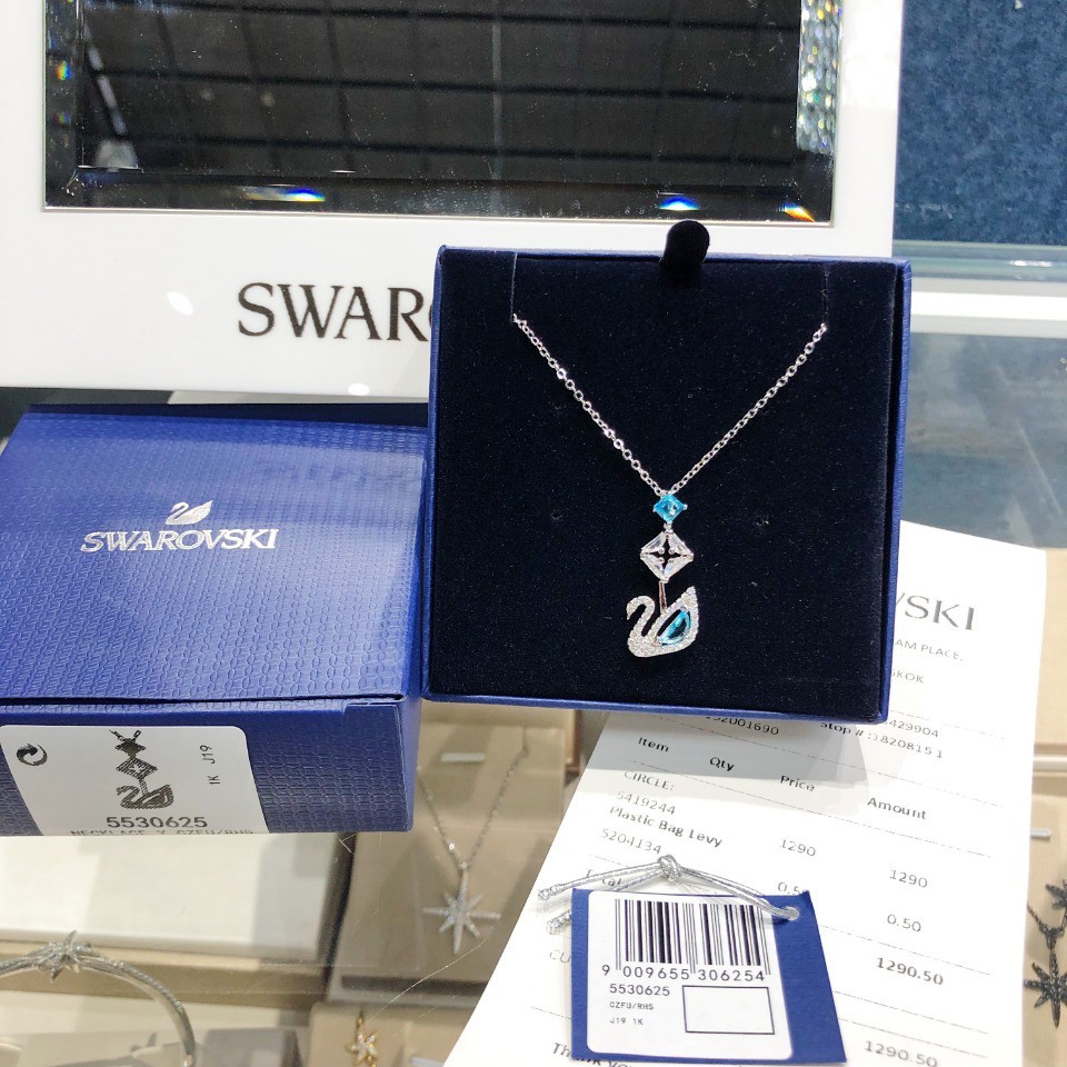 [Original] 5530625 Swarovski Blue Sky Goose necklace S925 silver