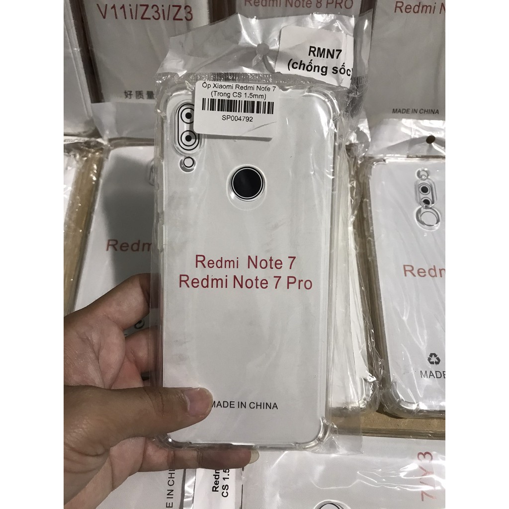 [Freeship50k] Ốp lưng Redmi Note 7/Note 7 Pro-Trong suốt- Dẻo- Lâu ố Vàng [saleoff]