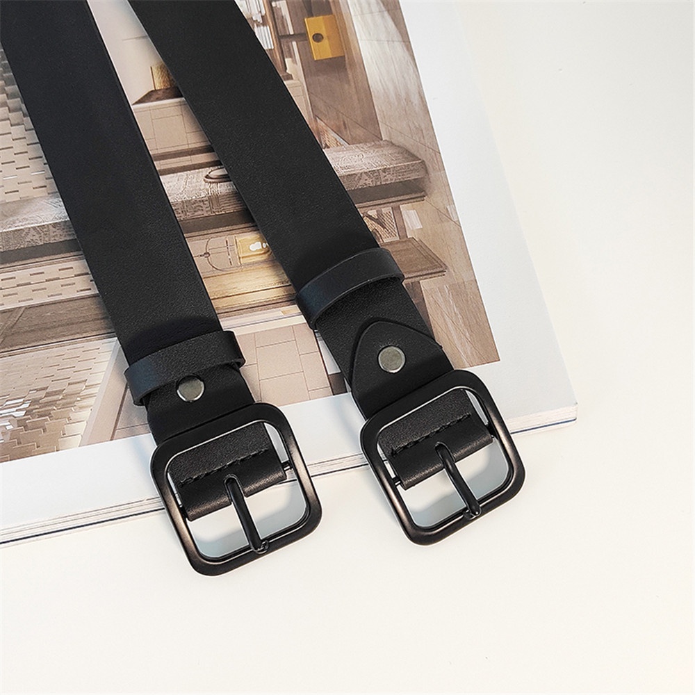 Thắt Lưng Màu Đen Kiểu Dáng Đơn Giản Thời Trang Dành Cho Cả Nam Và Nữ
