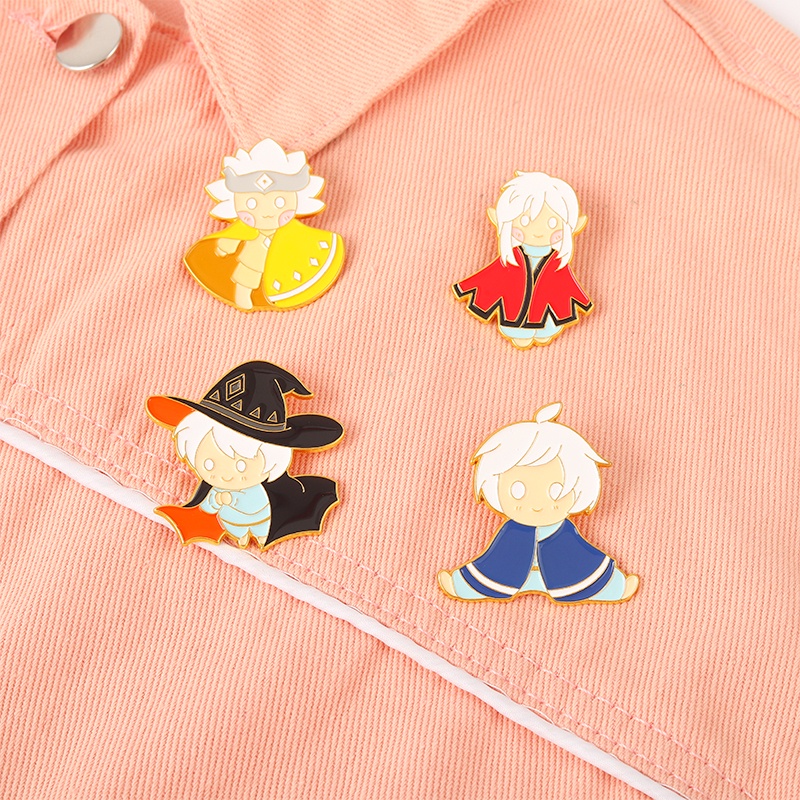 Ghim Cài Áo Phong Cách Harry Potter Tráng Men 4 Kiểu Dáng Làm Quà Tặng Cho Bạn Bè