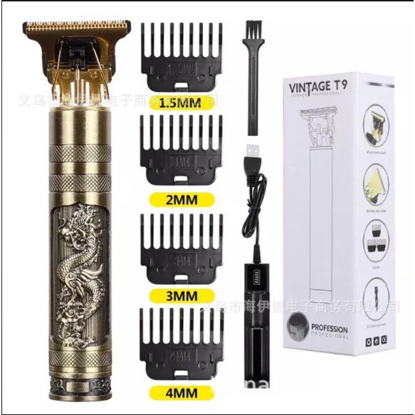 Tông Đơ Cắt Tóc Bấm Viền Sạc Điện - Sạc Pin