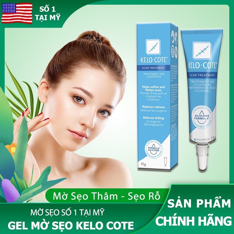 Gel ngăn ngừa sẹo và giảm sẹo Kelo cote nhập khẩu Mỹ