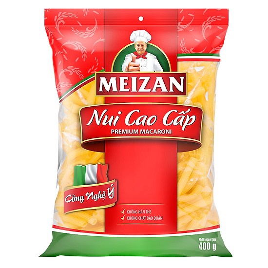 Nui ống meizan gói 400g - ảnh sản phẩm 1