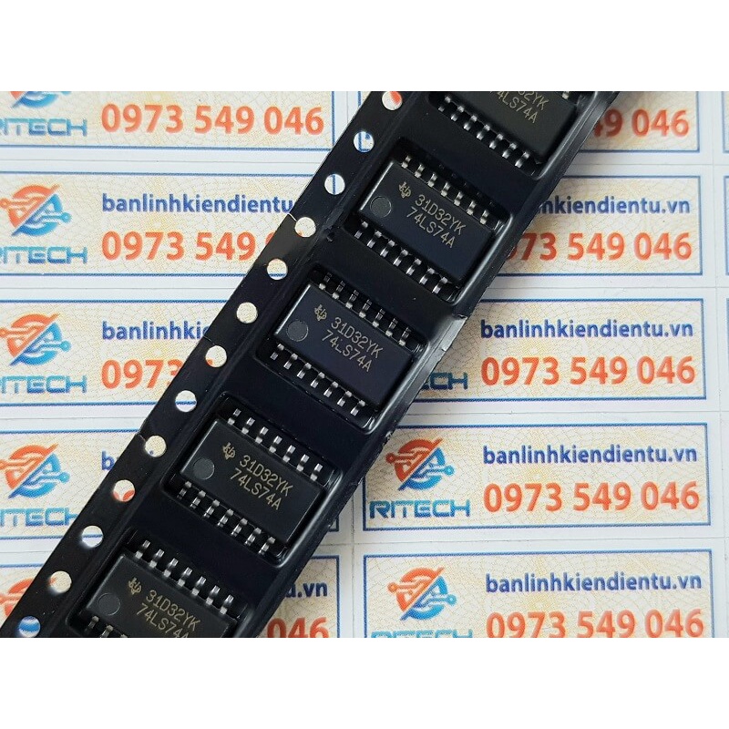 [Combo 3 chiếc] SN74LS74ANSR 74LS74A IC Số SOP-14 kích thước 5.2mm
