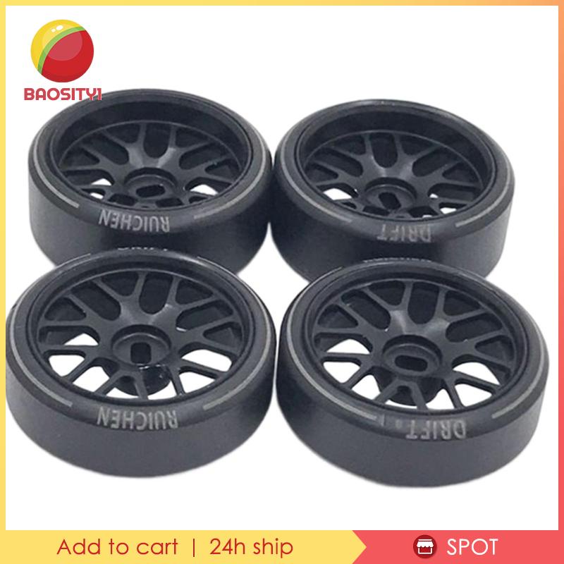 Bộ 4 Bánh Xe Cao Su Tỉ Lệ 1: 28 Dành Cho Xe Đồ Chơi Wltoys K989 Crawler