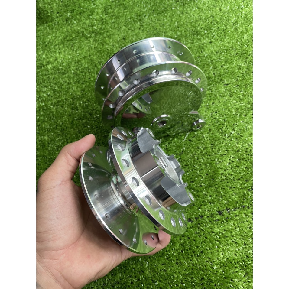 Đùm crom Wave 110 Trước Đĩa sau Đùm kèm Má Đùm sau crom