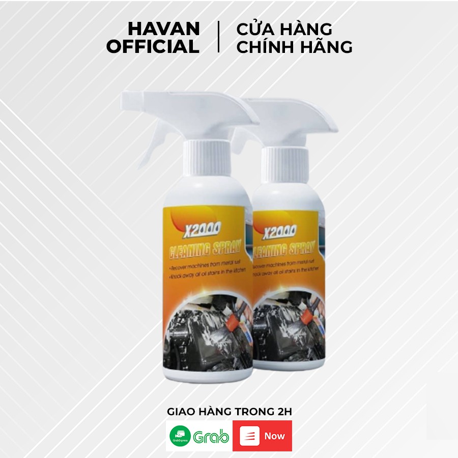 Dung dịch tẩy rửa X2000 dung tích 500ml, dung dịch tẩy rửa nhà bếp vết ố bẩn