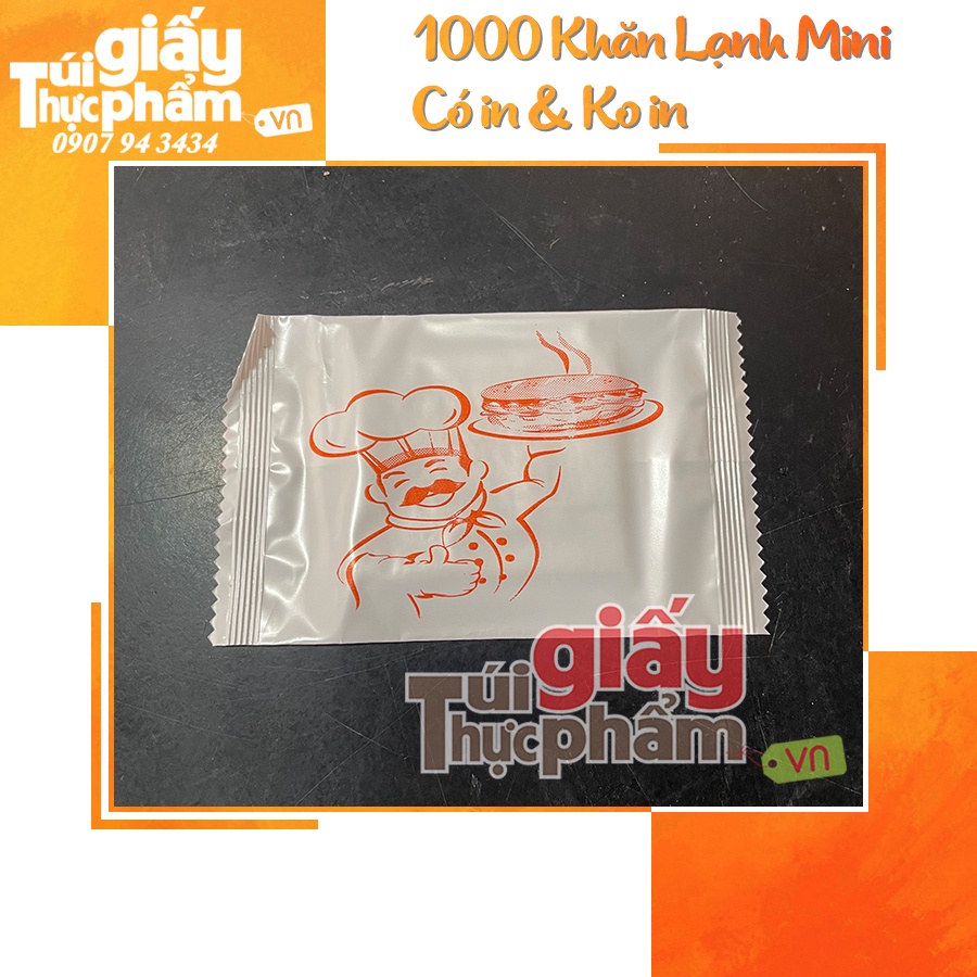 1000 Khăn lạnh mini dùng cho tiệm bánh ướt - bánh mì- cơm tấm