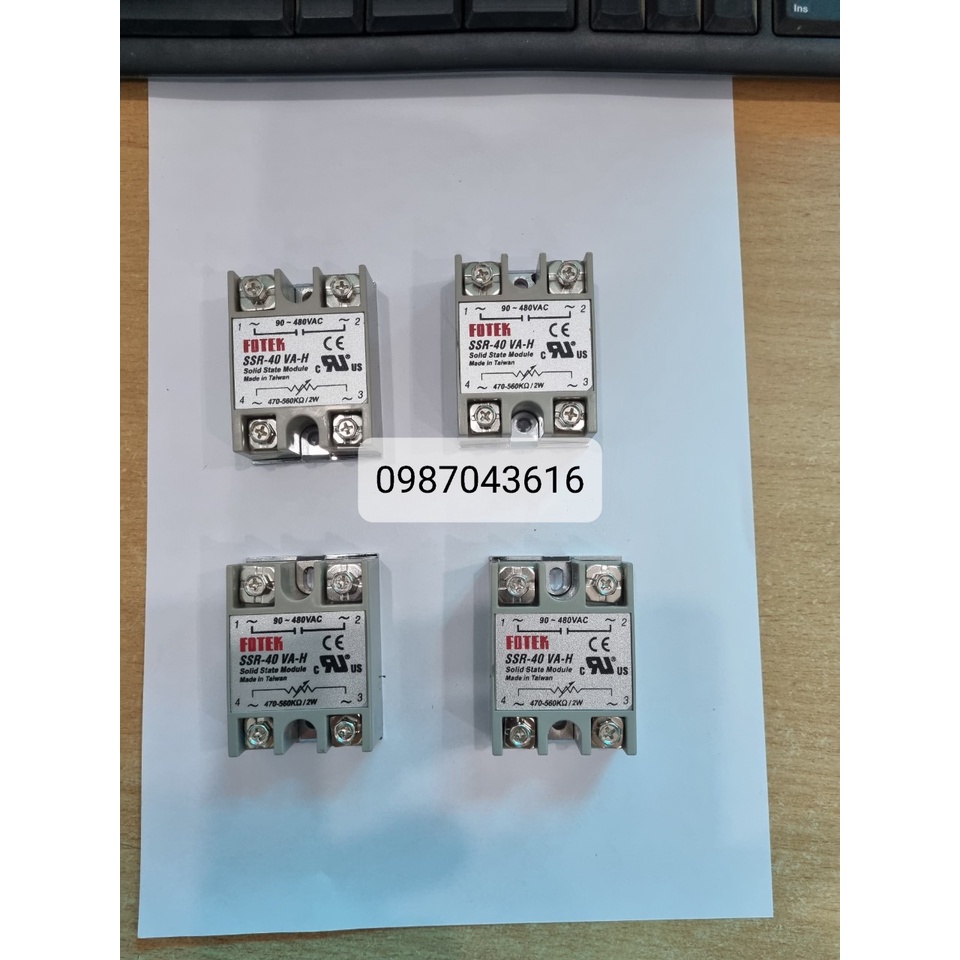 Rơ le bán dẫn Fotek SSR 40AA-H, 40VA-H, 40DA-H, 50VA-H, 50AA-H, 50DA-H, 60DA-H, 60VA-H, 80VA-H, 80DA-H