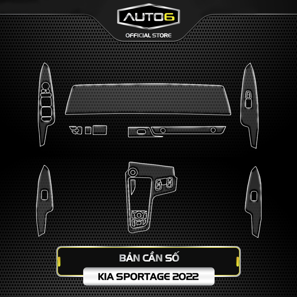 KIA SPORTAGE 2022 -2023: Film dán PPF CAO CẤP trong suốt, chống xước và che mờ vết xước nội thất - AUTO6