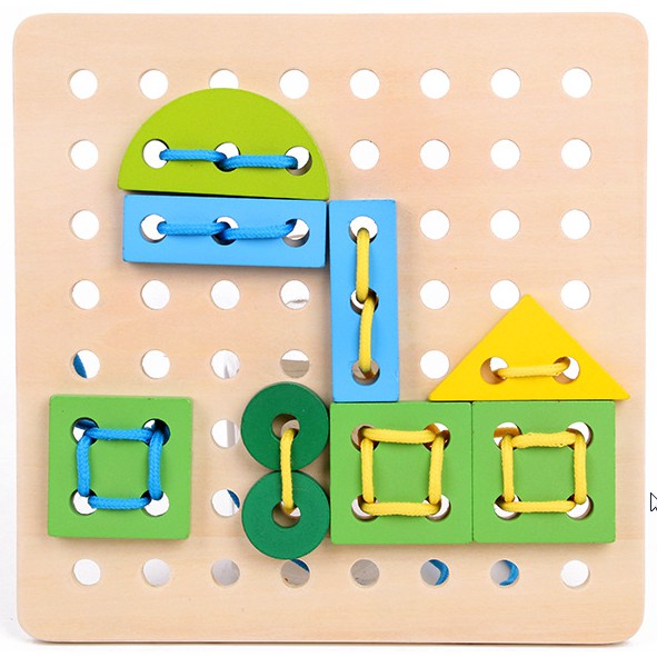 Đồ Chơi Xâu Dây Luồn Khối Phát Triển Vận Động Tinh