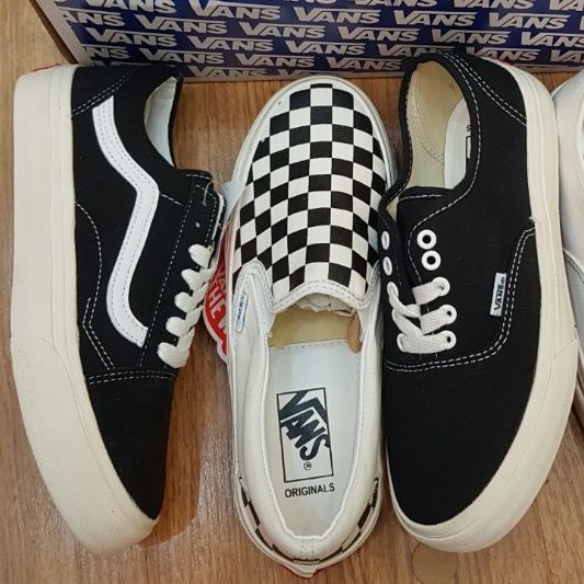 Giày sneaker 𝐕𝐚𝐧𝐬 𝐒𝐭𝐲𝐥𝐞 𝐕𝐚𝐮𝐥𝐭 , vans old skool đen thấp