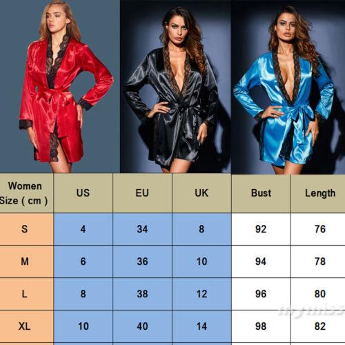 Áo choàng ngủ bằng lụa phối ren phong cách quyến rũ dành cho nữ | BigBuy360 - bigbuy360.vn