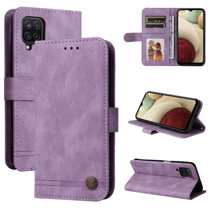 Ốp điện thoại da mềm kiểu ví lật có dây đeo cho VIVO Y73 Y72 Y53S Y52 Y33 Y21S Y20 Y12S V21 Premium