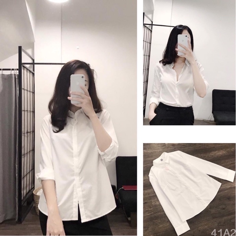 áo sơmi nữ trắng tinh