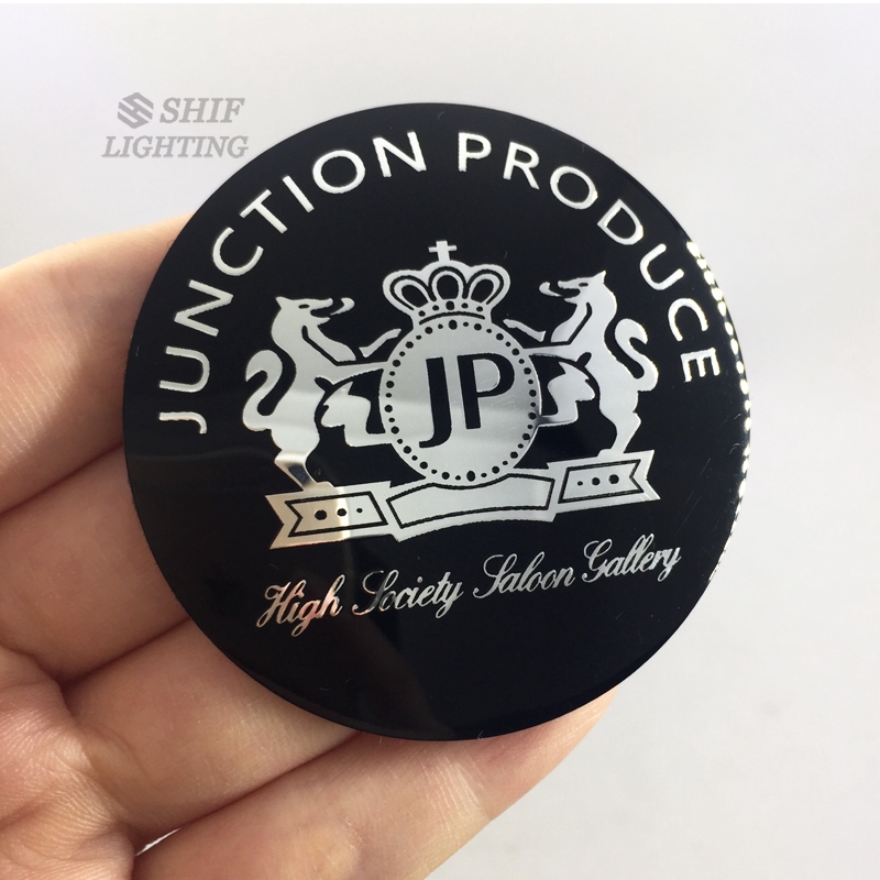 Set 4 miếng dán nắp trục dán bánh xe hơi logo JUNCTION PRODUCE 56mm