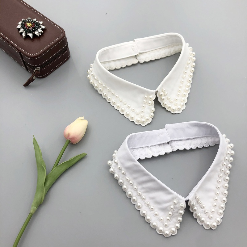 Khăn Choàng Cổ Giả Xỏ Hạt Có Thể Tháo Rời Thời Trang Dành Cho Nữ