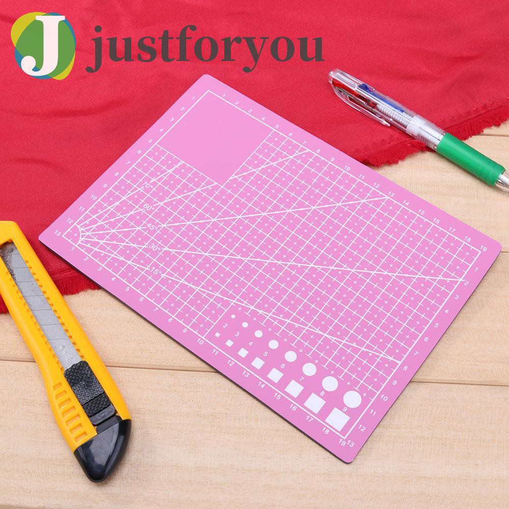 Justforyou2 PVC Cutting Board DIY Patchwork Mat Pad Self-healing Leather Cutting Mat