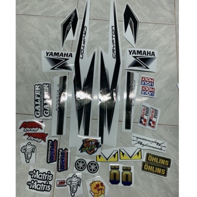 Tem sirius 110 crypton trắng