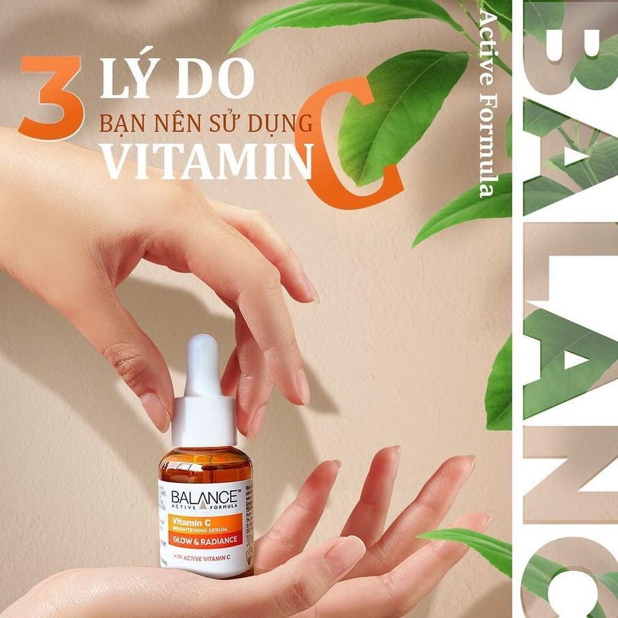 Serum Trắng Da Balance Active Formula Vitamin C Brightening 30ml