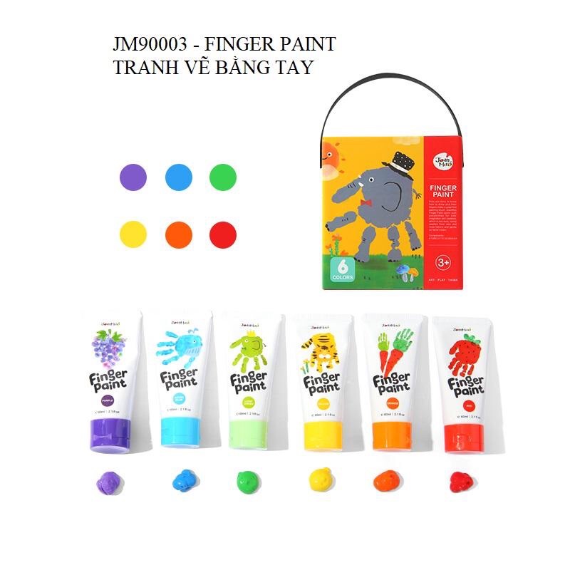 màu vẽ bằng tay chính hãng Joan miro finger Paint JM90003