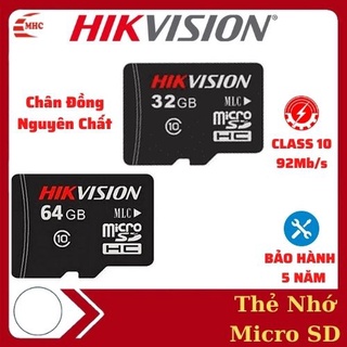 Mua Thẻ nhớ Micro SD Hikvision 32Gb/64Gb Class 10/ Tốc 92Mb/s/ Bảo hành 5 năm