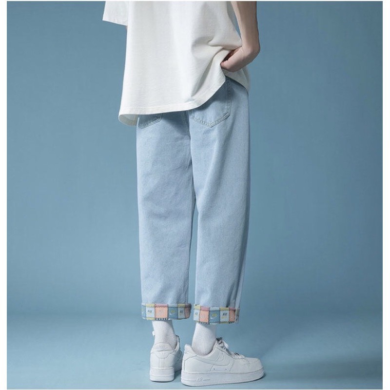 [SALE SHOCK] quần baggy jean nam, ống suông rộng, “IN HOẠ TIẾT LOGO” các thương hiệu style cá tính