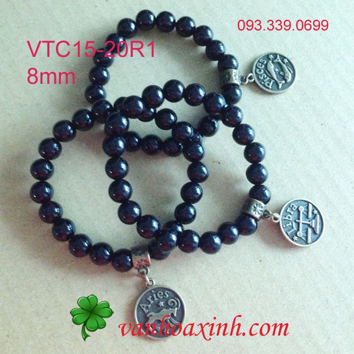 1-2 CHARM CÓ LỖ XỎ NGANG TRANG TRÍ VÒNG TAY