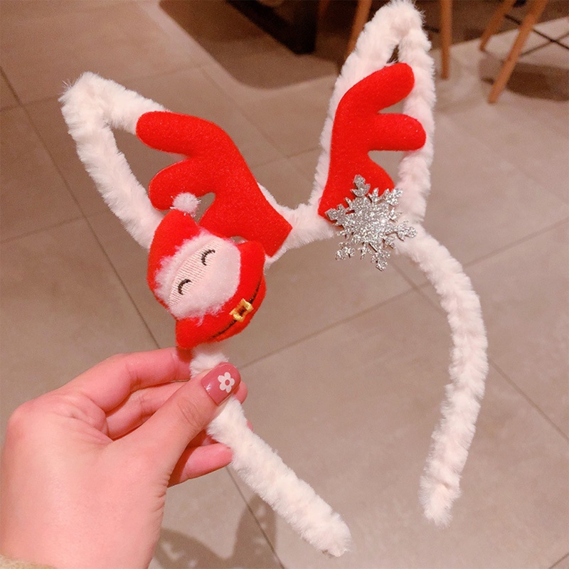 Băng Đô Cài Tóc Hình Sừng Tuần Lộc Giáng Sinh