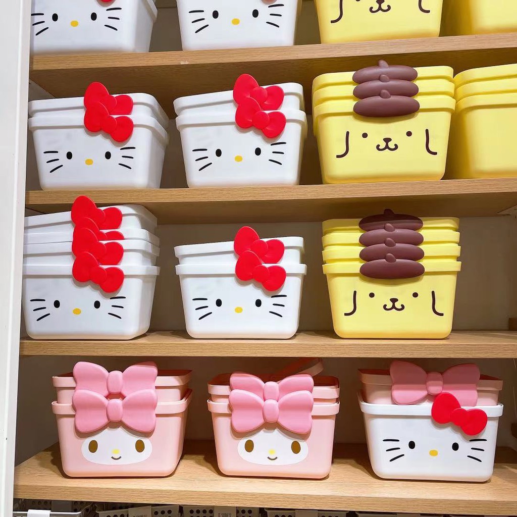 Giỏ Xách Mua Sắm Miniso A Sanrio Hello Kitty / Cún Con / Gấu Đáng Yêu