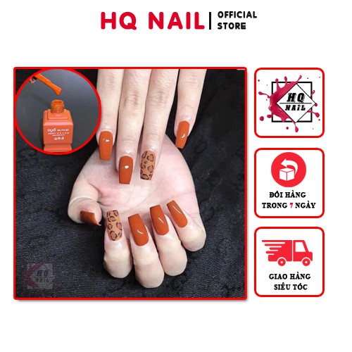 Sơn gel cam Nhật màu rực rỡ thu hút mọi ánh nhìn