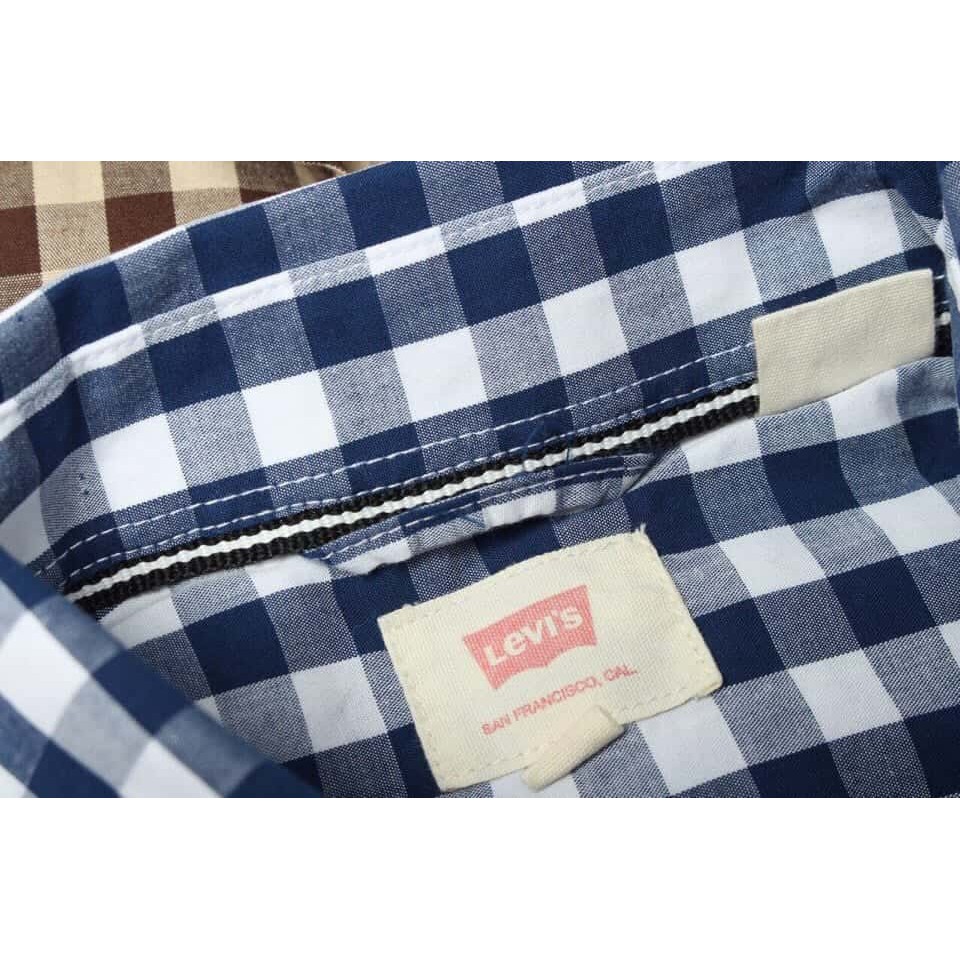 Áo sơ mi nam sọc caro nhỏ xanh | BigBuy360 - bigbuy360.vn