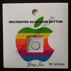 Nút home dán viền gold cho iphone5/5s