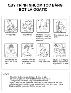 Bột lá nhuộm tóc ogatic #màuden