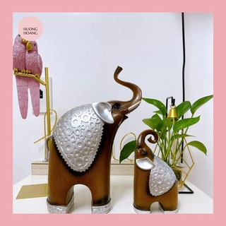 CẶP VOI THỊNH VƯỢNG TRANG TRÍ PHÒNG KHÁCH