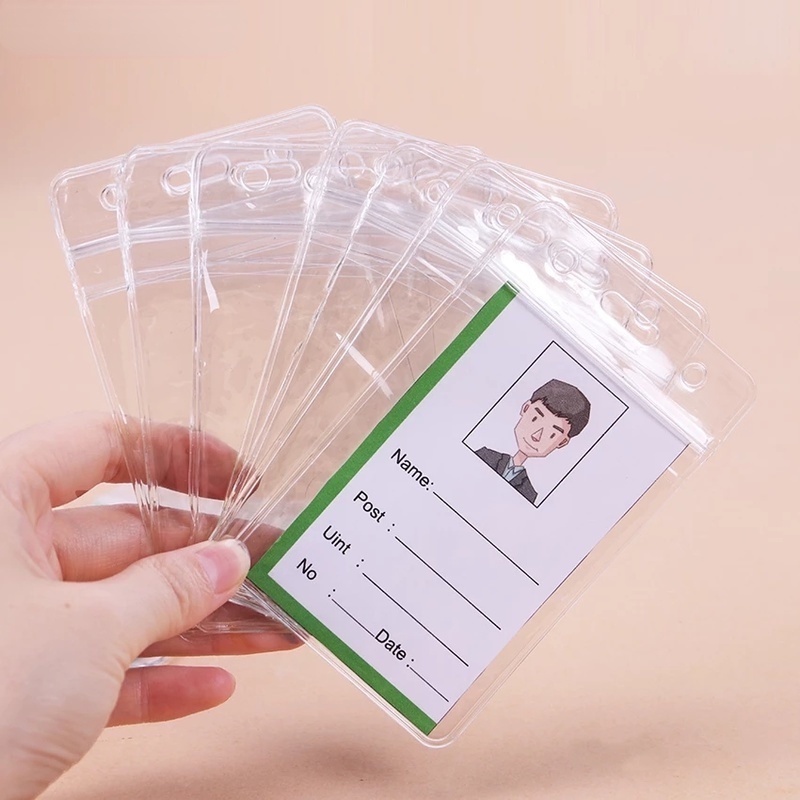 Set 1/5 Bao Nhựa Đựng Thẻ ID Trong Suốt