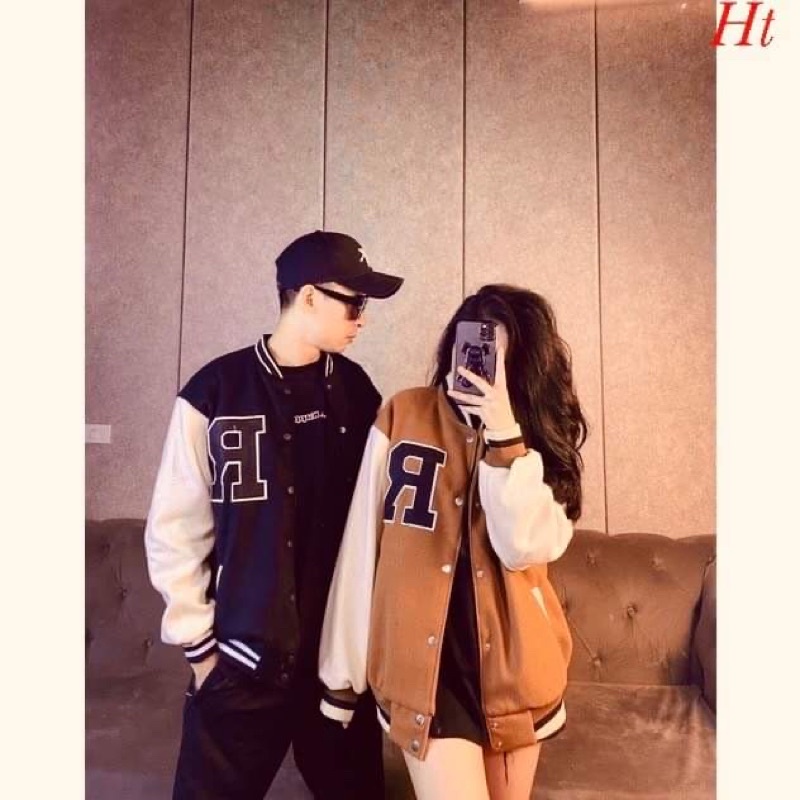 Áo bomber phối chữ R to H2A868